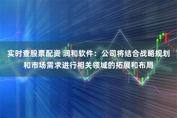 实时查股票配资 润和软件：公司将结合战略规划和市场需求进行相关领域的拓展和布局